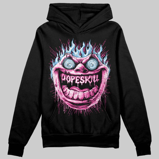 Pink Sneakers DopeSkill Hoodie Sweatshirt Hellfire Graphic Streetwear - black