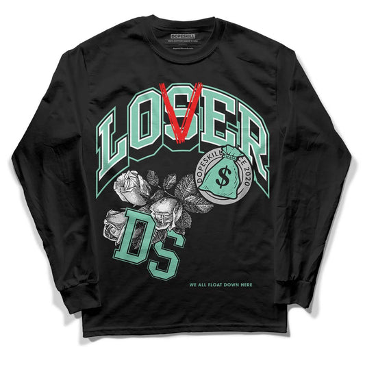 Jordan 3 "Green Glow" DopeSkill Long Sleeve T-Shirt Loser Lover Graphic Streetwear - Black