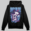 University Blue Sneakers DopeSkill Hoodie Drip or Die Graphic Streetwear - Black