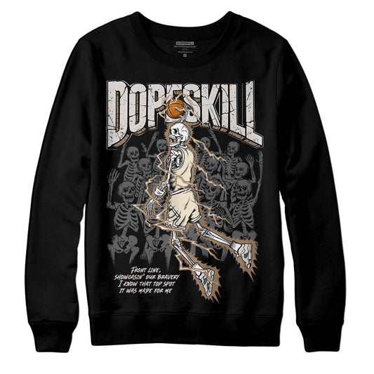 Jordan 5 SE “Sail” DopeSkill Sweatshirt Thunder Dunk Graphic Streetwear - Black