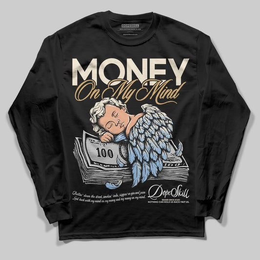 Nike Air Diamond Turf Must Be the Money DopeSkill Long Sleeve T-Shirt MOMM Graphic Streetwear - Black