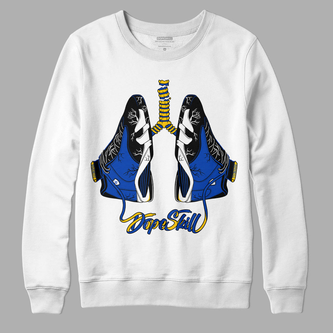 Jordan 14 “Laney” DopeSkill Sweatshirt Breathe Graphic Streetwear - White 