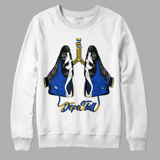 Jordan 14 “Laney” DopeSkill Sweatshirt Breathe Graphic Streetwear - White 