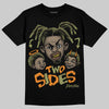 Olive Sneakers DopeSkill T-Shirt Two Sides Graphic Streetwear - Black