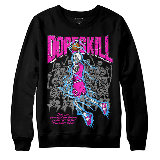 Dunk Low GS “Active Fuchsia” DopeSkill Sweatshirt Thunder Dunk Graphic Streetwear - Black 