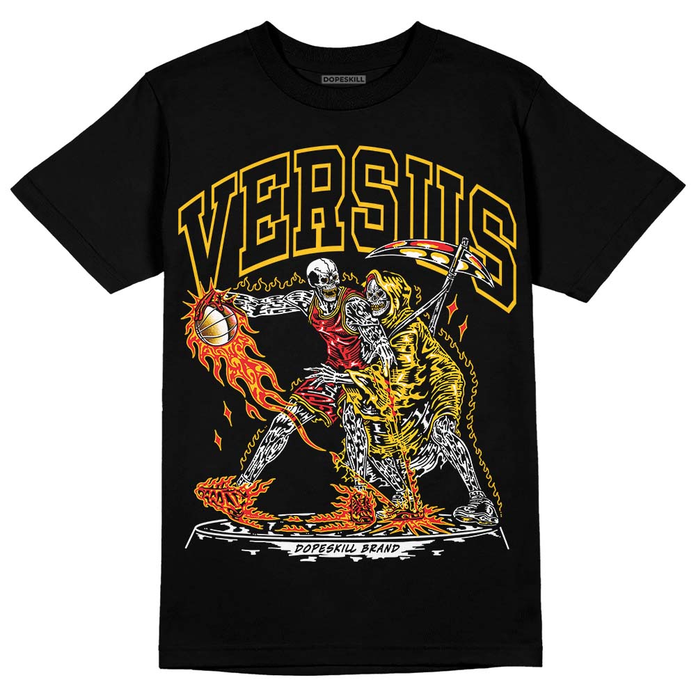 Yellow Sneakers DopeSkill T-Shirt VERSUS Graphic Streetwear - Black