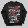 Nigel Sylvester x Jordan 1 Low OG “Nitro” DopeSkill Long Sleeve T-Shirt Side Hustle Graphic Streetwear - Black