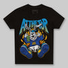 Royal Blue Sneakers DopeSkill Toddler Kids T-shirt At The Top Graphic Streetwear - Black