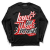 Jordan 4 Retro Red Cement DopeSkill Long Sleeve T-Shirt LOVE Graphic Streetwear - Black