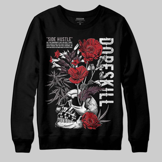 A Ma Maniére x Air Jordan 5 “Violet Ore” DopeSkill Sweatshirt Side Hustle Graphic Streetwear - Black