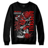 Jordan 12 “Cherry” DopeSkill Sweatshirt Side Hustle Graphic Streetwear - Black