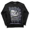 Jordan 5 Retro Low Indigo Haze DopeSkill Long Sleeve T-Shirt Paid In Full Graphic Streetwear - Black