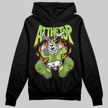 Neon Green Sneakers DopeSkill Hoodie Sweatshirt At The Top Graphic Streetwear - black