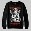 Red Sneakers DopeSkill Sweatshirt Trust Nobody Graphic Streetwear - black