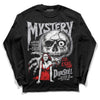 Grey Sneakers DopeSkill Long Sleeve T-Shirt Mystery Ghostly Grasp Graphic Streetwear - Black