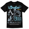 Jordan 13 “Blue Grey” DopeSkill T-Shirt Broken Bones Graphic Streetwear - Black