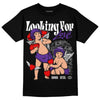 Jordan 3 Retro Dark Iris DopeSkill T-Shirt Looking For Love Graphic Streetwear - Black