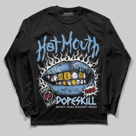 Jordan 12 Retro 'Melo' DopeSkill Long Sleeve T-Shirt Hot Mouth Graphic Streetwear - Black
