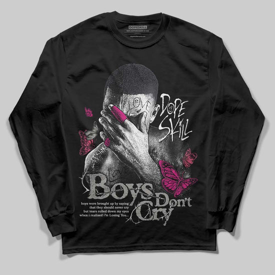 Jordan 3 Retro Black Cat DopeSkill Long Sleeve T-Shirt Boys Don't Cry Graphic Streetwear - Black