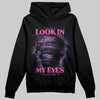 PURPLE Sneakers DopeSkill Hoodie Sweatshirt Look In My Eyes Graphic Streetwear - Black