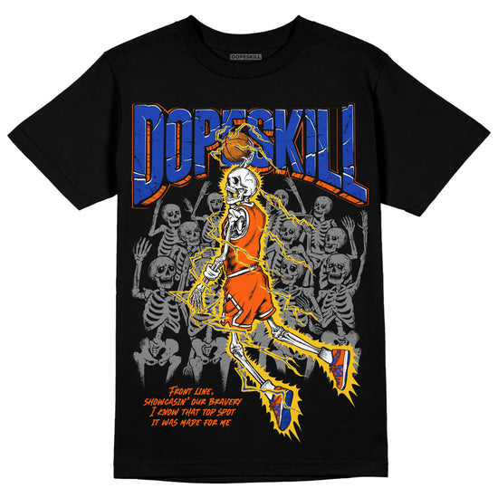 Dunk Low Futura Orange Blaze DopeSkill T-Shirt Thunder Dunk Graphic Streetwear - Black