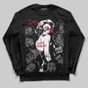 Jordan 4 “Black Cat” (2025) DopeSkill Long Sleeve T-Shirt Built Different Graphic Streetwear - Black