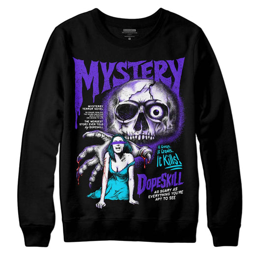 Jordan 6 Aqua DopeSkill Sweatshirt Mystery Ghostly Grasp Graphic Streetwear - Black
