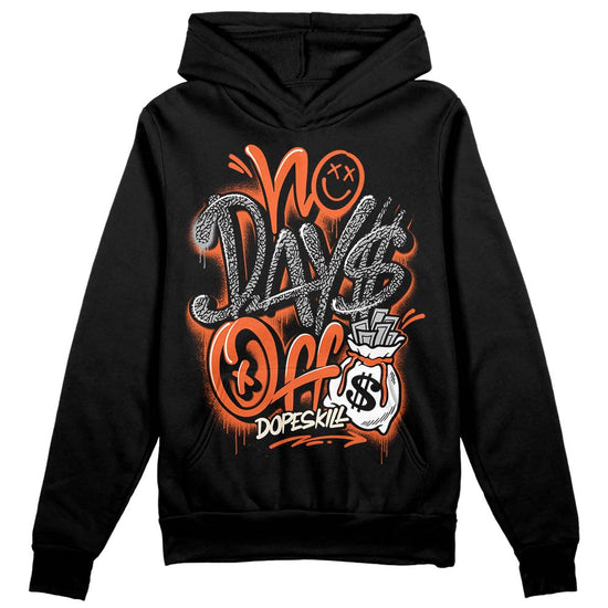 Jordan 3 Georgia Peach DopeSkill Hoodie Sweatshirt No Days Off Graphic Streetwear - Black