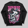 Pink Sneakers DopeSkill Long Sleeve T-Shirt Drip or Die Graphic Streetwear - black