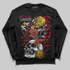 Nigel Sylvester x Air Jordan 4 ‘Brick by Brick’ DopeSkill Long Sleeve T-Shirt Side Hustle Graphic Streetwear - Black