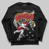 Jordan 4 “Flight Club” DopeSkill Long Sleeve T-Shirt Nevermind Graphic Streetwear - Black