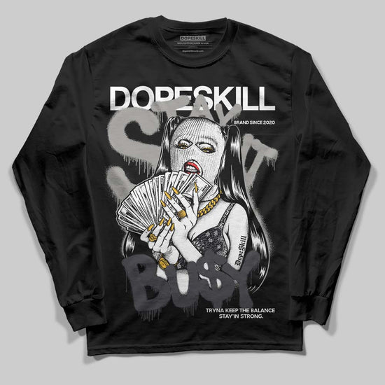 Jordan 3 Retro Black Cat DopeSkill Long Sleeve T-Shirt Stay It Busy Graphic Streetwear - Black