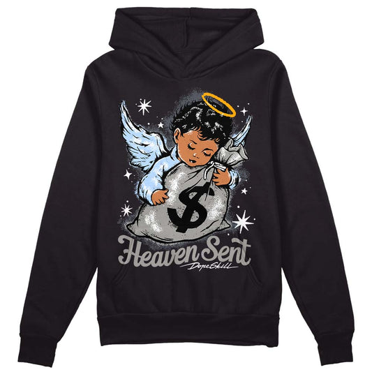 Jordan 11 Cool Grey DopeSkill Hoodie Sweatshirt Heaven Sent Graphic Streetwear - Black