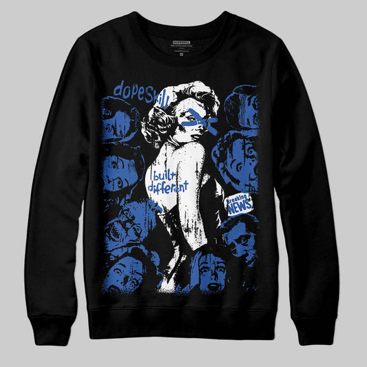 Jordan 1 Low Travis Scott x Fragment DopeSkill Sweatshirt Built Different Graphic Streetwear - Black