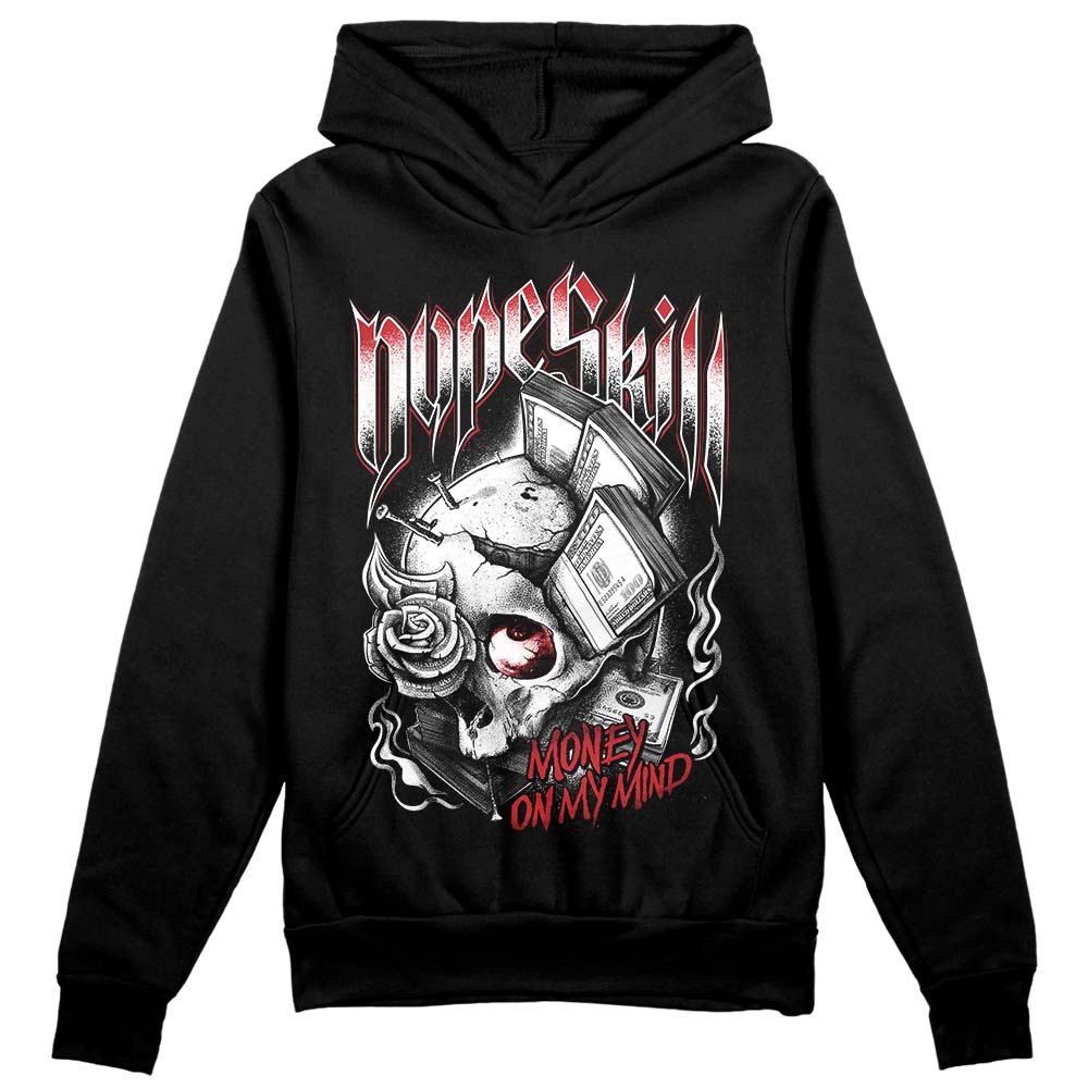 Jordan 12 “Red Taxi” DopeSkill Hoodie Sweatshirt Money On My Mind Graphic Streetwear - Black