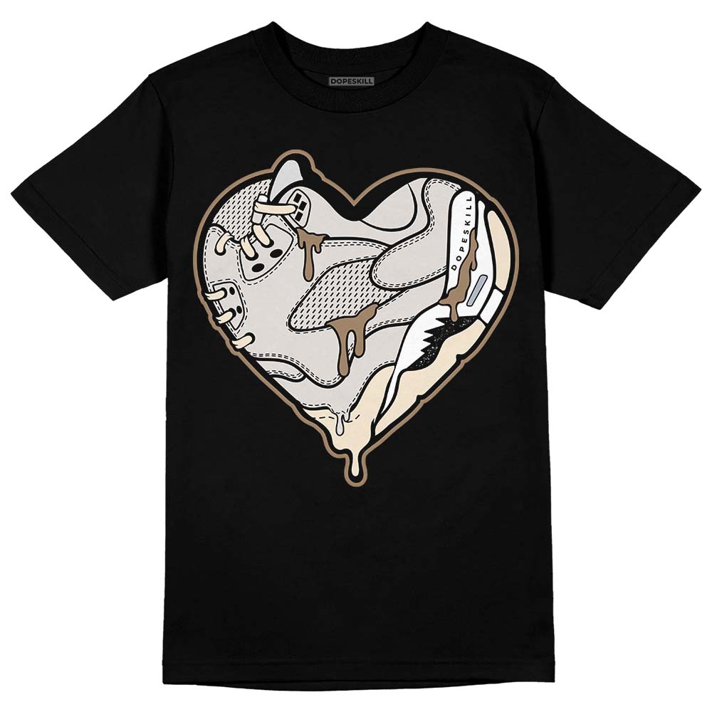 Jordan 5 SE “Sail” DopeSkill T-Shirt Heart Jordan 5 Graphic Streetwear - Black