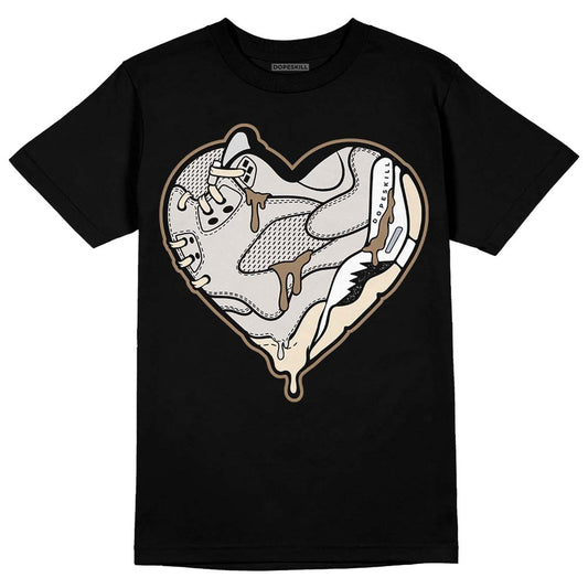 Jordan 5 SE “Sail” DopeSkill T-Shirt Heart Jordan 5 Graphic Streetwear - Black