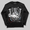 Jordan 5 Retro OG Black Metallic Reimagined DopeSkill Long Sleeve T-Shirt Trust No One Graphic Streetwear - Black