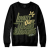 Jordan 4 Retro SE Craft Medium Olive DopeSkill Sweatshirt LOVE Graphic Streetwear - Black