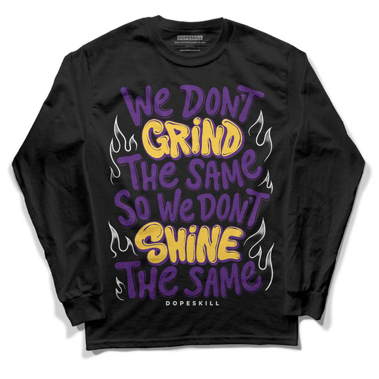 Jordan 12 “Field Purple” DopeSkill Long Sleeve T-Shirt Grind Shine Graphic Streetwear - Black