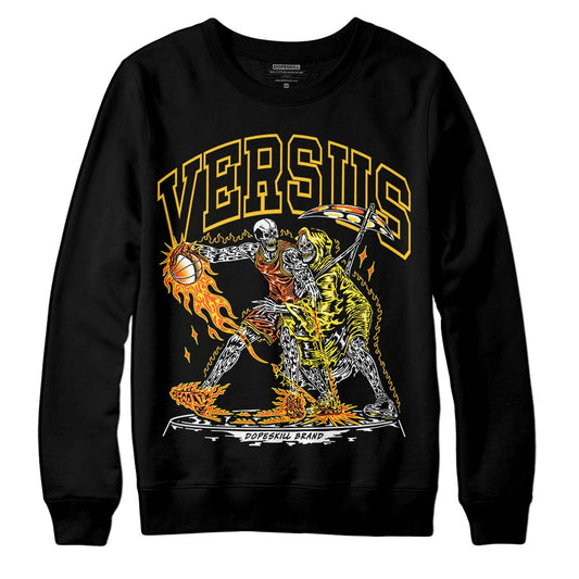 Jordan 4 Retro “Vivid Sulfur” DopeSkill Sweatshirt VERSUS Graphic Streetwear - Black