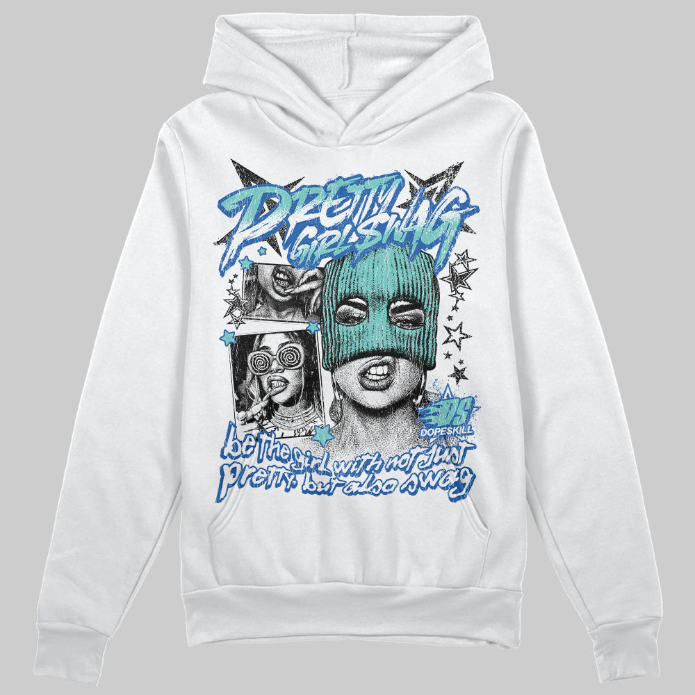 Jordan 12 “Blueberry” DopeSkill Hoodie Sweatshirt Pretty Girl Swag Graphic Streetwear - White