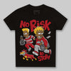 Jordan 14 Retro Ferrari (2025) DopeSkill Toddler Kids T-shirt No Risk No Story Graphic Streetwear - Black