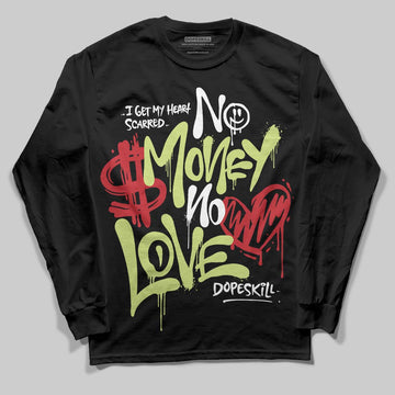 Jordan 11 “Inner Beast” DopeSkill Long Sleeve T-Shirt No Money No Love Typo Graphic Streetwear - Black