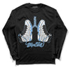 Jordan 9 Powder Blue DopeSkill Long Sleeve T-Shirt Breathe Graphic Streetwear - Black