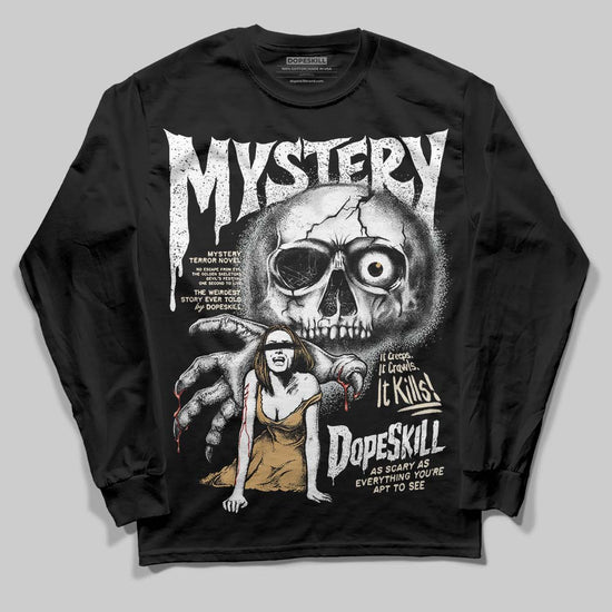 Jordan 5 Retro Reverse Metallic DopeSkill Long Sleeve T-Shirt Mystery Ghostly Grasp Graphic Streetwear - Black