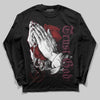 Jordan 5 Retro Burgundy (2023) DopeSkill Long Sleeve T-Shirt Trust God Graphic Streetwear - Black