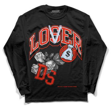 Jordan 6 Retro Toro Bravo DopeSkill Long Sleeve T-Shirt Loser Lover Graphic Streetwear - Black