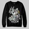 Jordan 1 Retro Low OG Year of the Snake (2025) DopeSkill Sweatshirt Smile Through The Pain Graphic Streetwear - Black