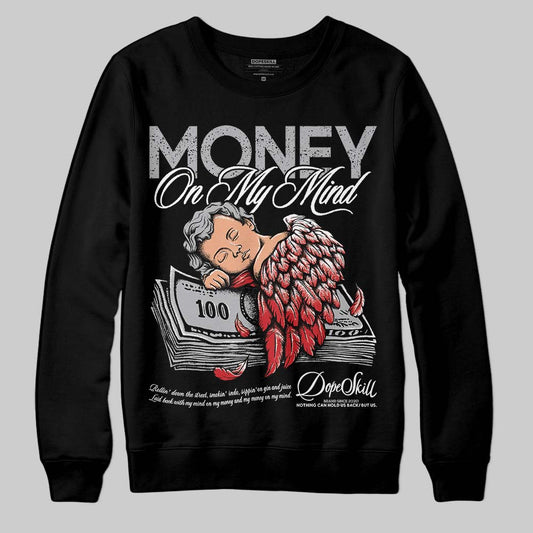 Jordan 4 OG “White Cement” DopeSkill Sweatshirt MOMM Graphic Streetwear - Black